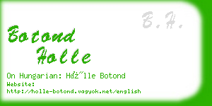 botond holle business card